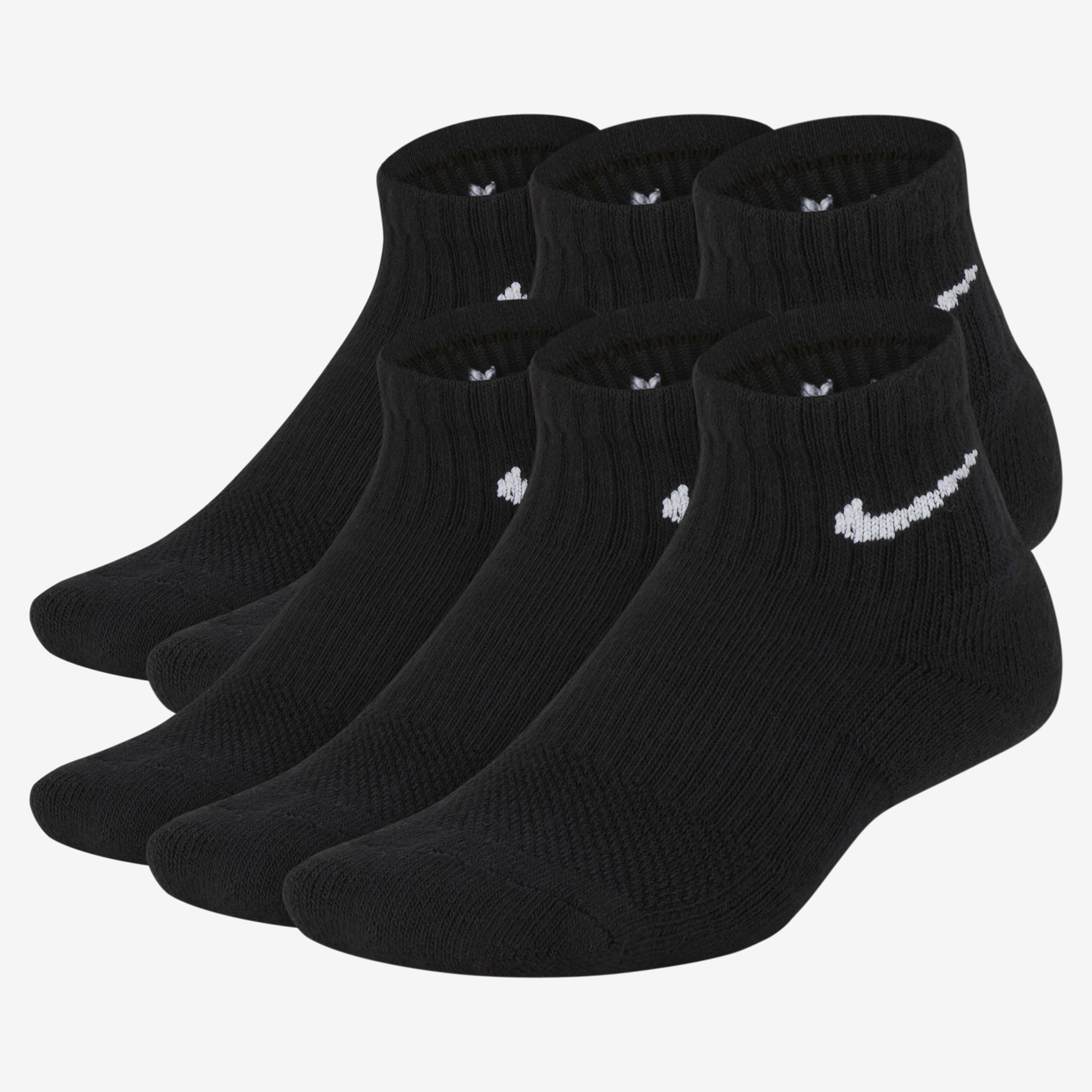 Nike Everyday Calcetines acolchados hasta el tobillo para niños (6 pares)