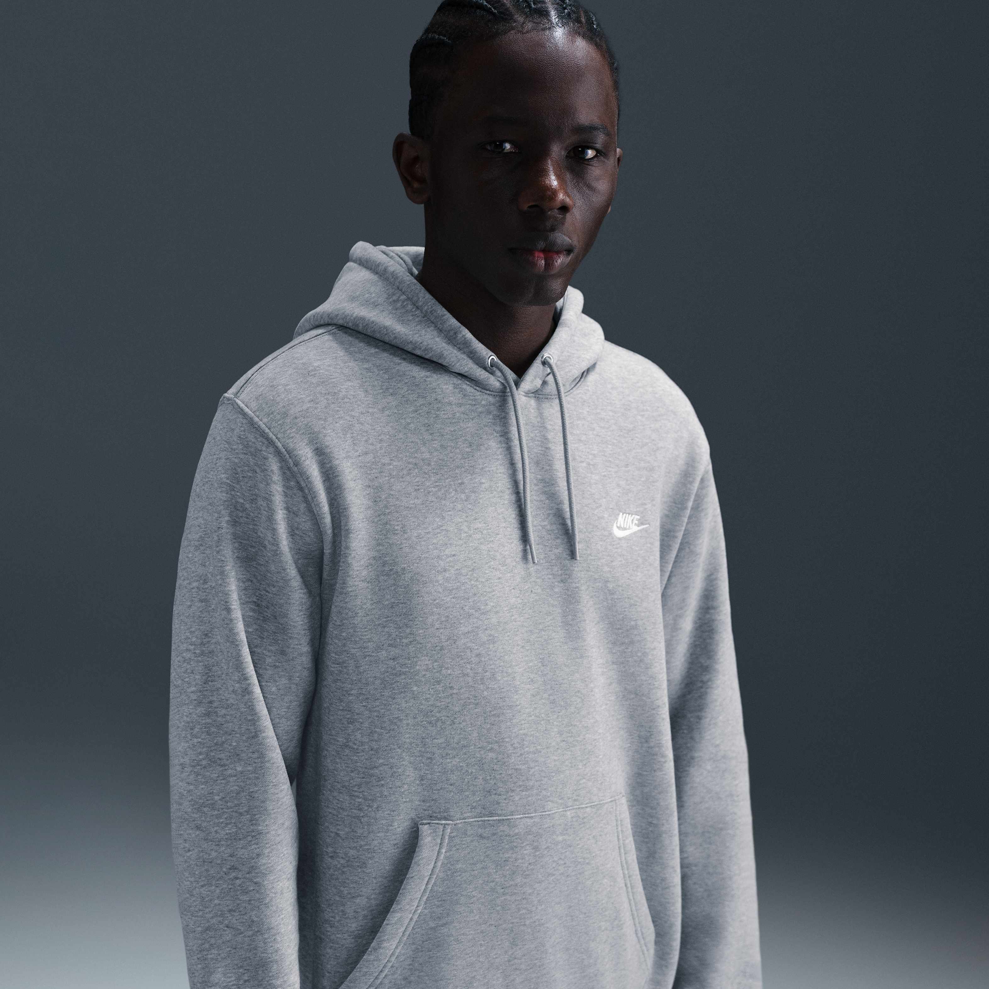 Nike Club Polerón con gorro sin cierre de tejido Fleece para hombre