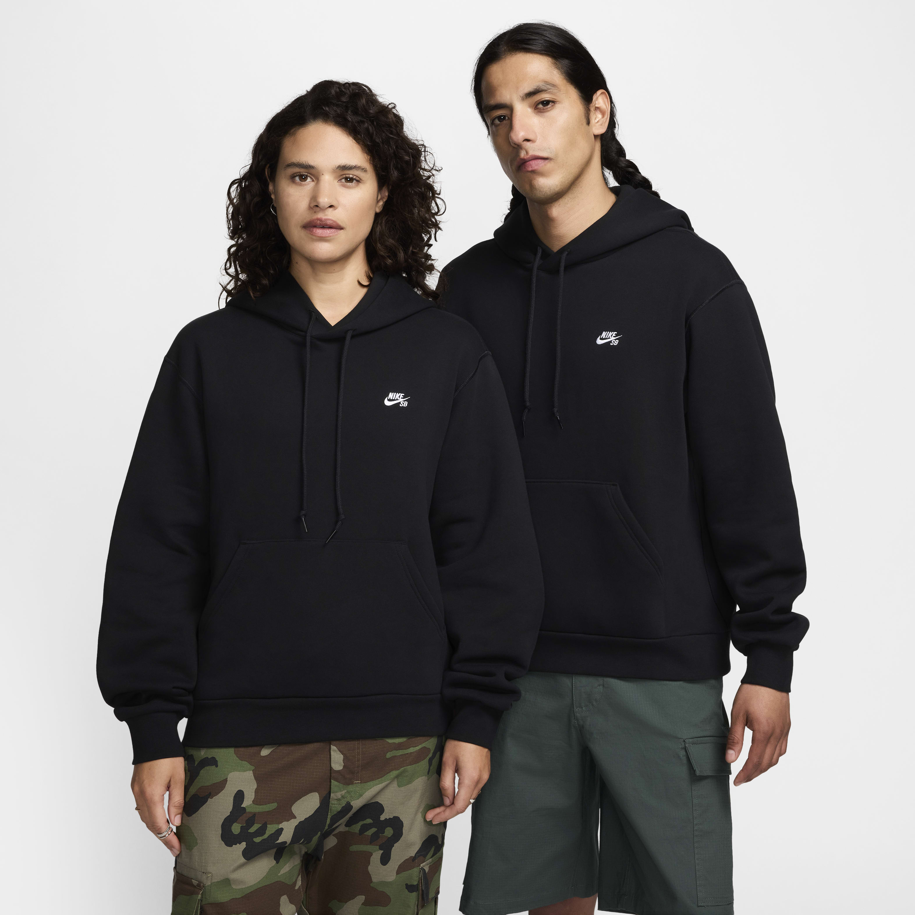 Nike SB Polerón con gorro sin cierre de skateboarding de tejido Fleece