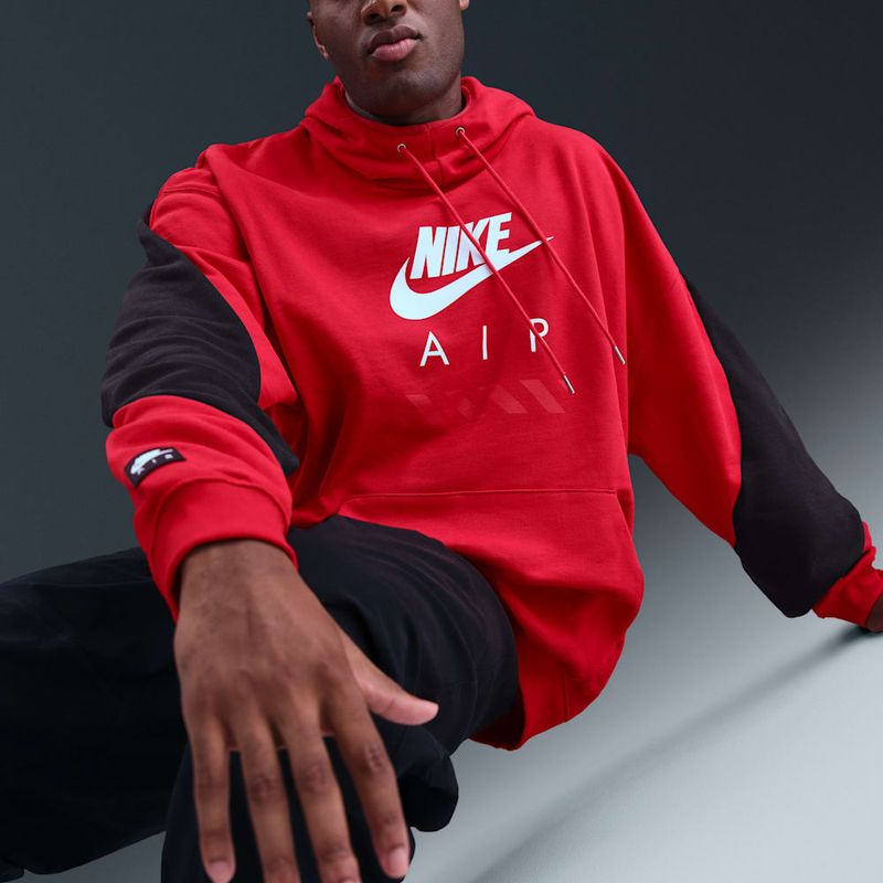 Ropa Poleron Rojo Nike Hombre Nike Air Polerones Nike Nike Chile