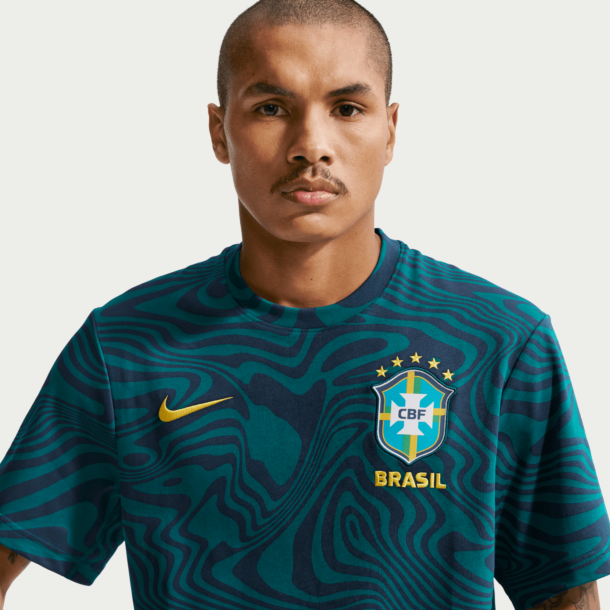 Brazil Primary Polera de fútbol Dri-FIT para hombre