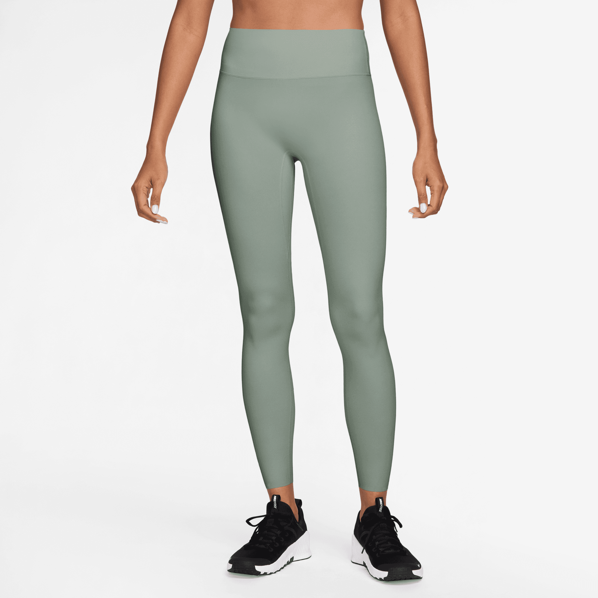 Nike Zenvy Calzas de cintura alta sin costura delantera de largo completo para mujer