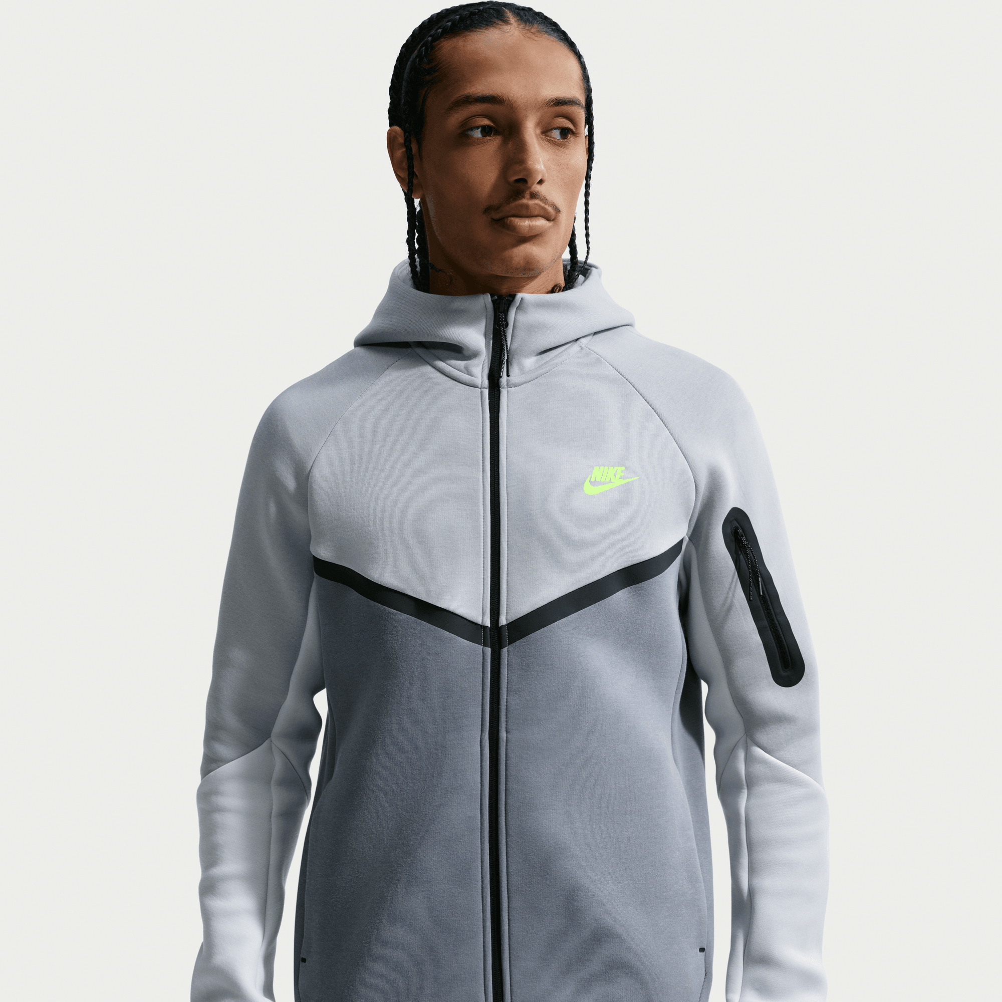 Nike Tech Chaqueta Windrunner de tejido Fleece de cierre completo para hombre