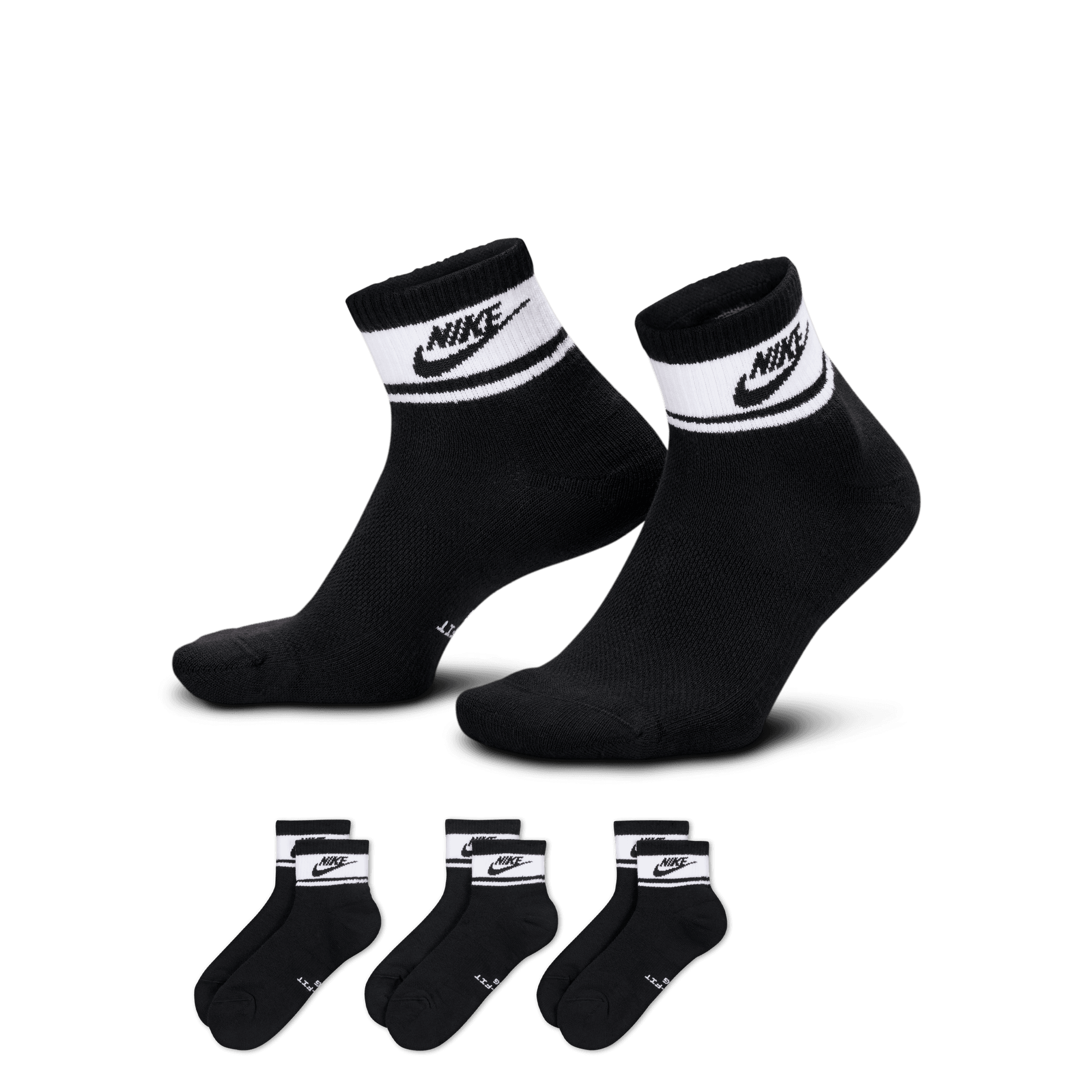 Nike Everyday Elevated Calcetines al tobillo (3 pares)