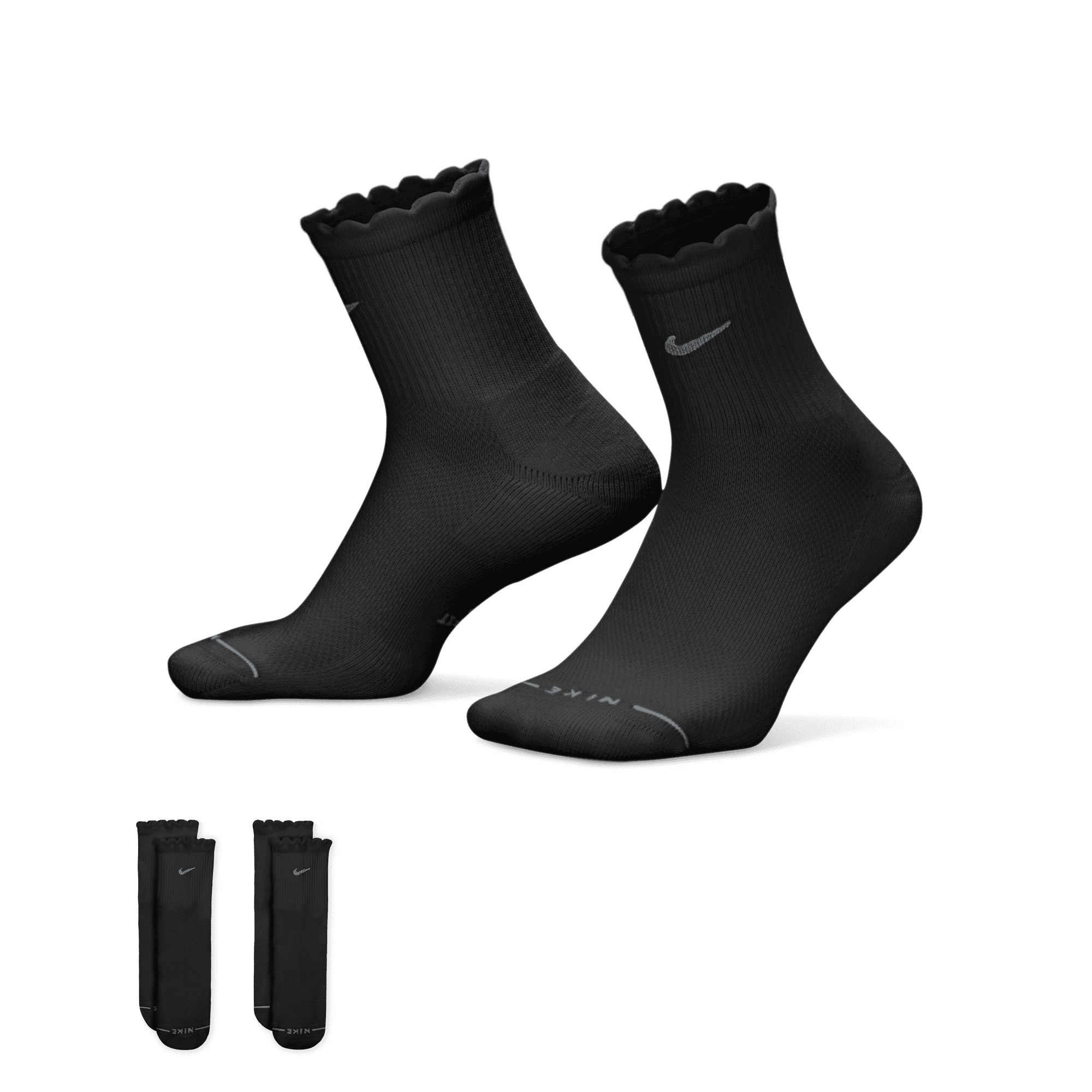 Nike Everyday Elevated Calcetines tiro medio (2 pares)