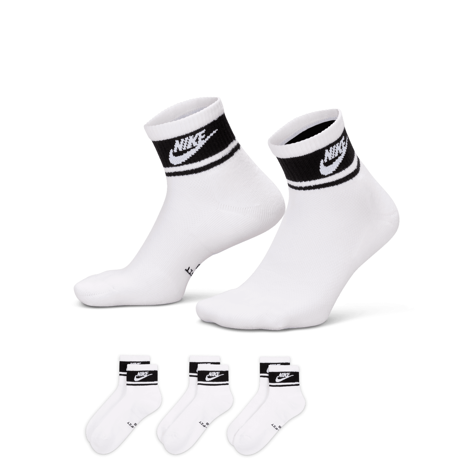 Nike Everyday Elevated Calcetines al tobillo (3 pares)