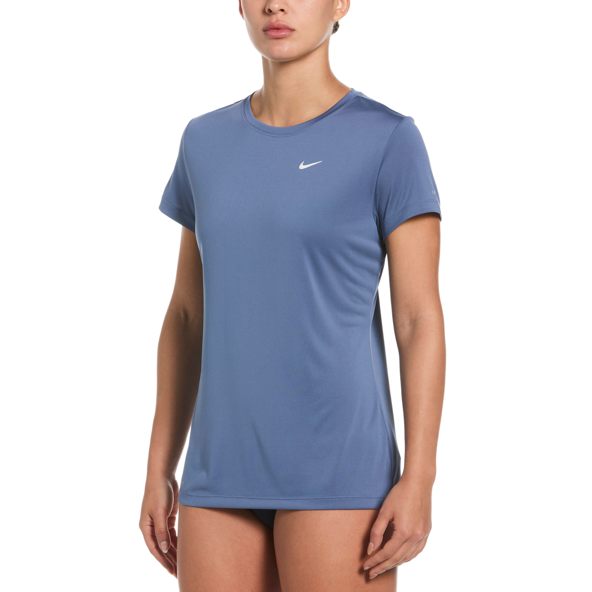 Nike Swim Hydrogaurd Polera Dri-FIT UV de manga corta para mujer