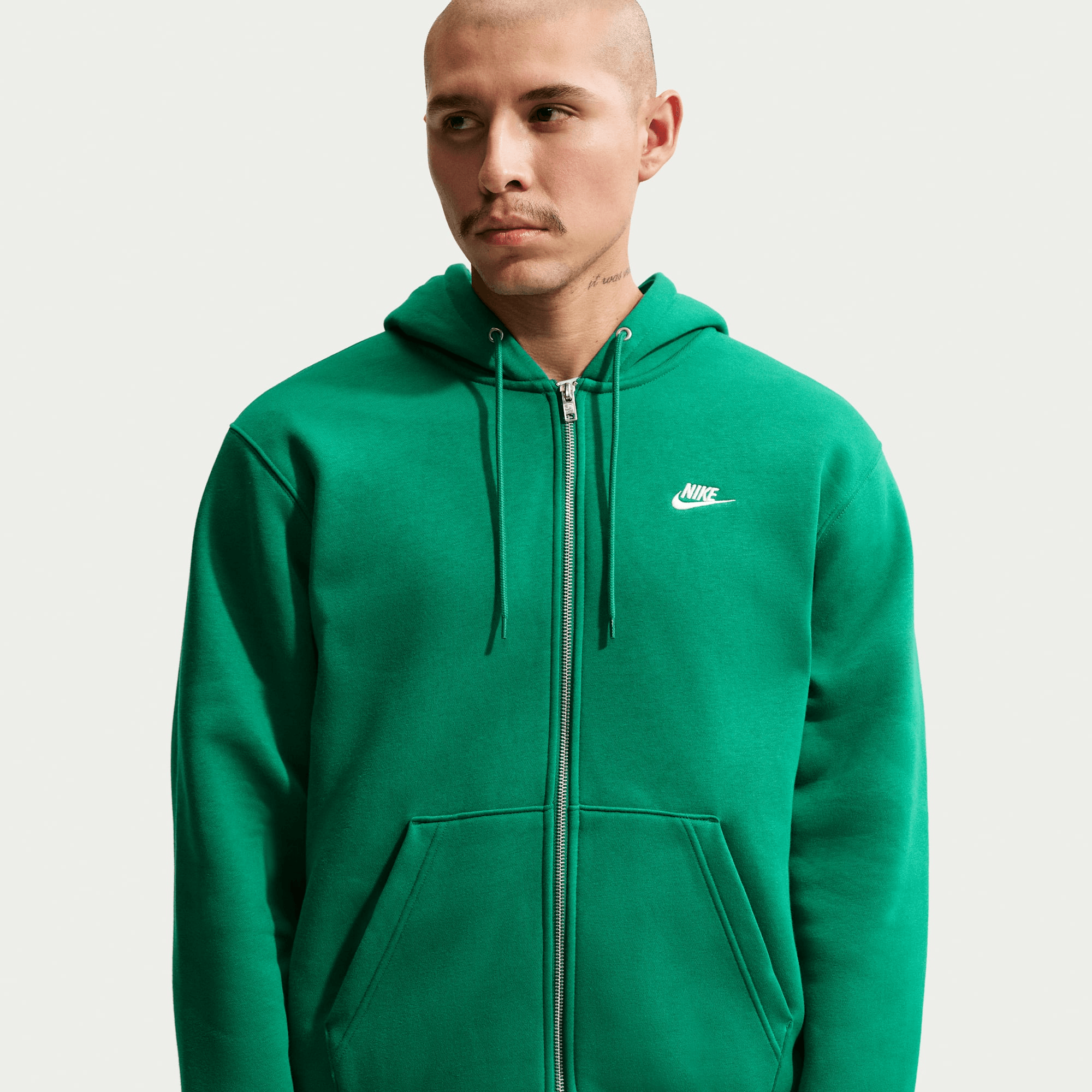 Nike Club Sudadera con gorro de tejido Fleece de cierre completo para hombre