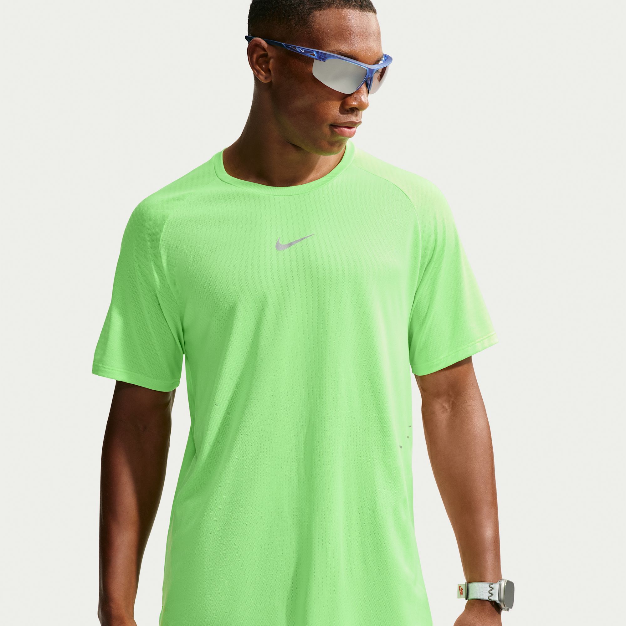 Nike Stride Polera de correr de manga corta Aero-FIT para hombre