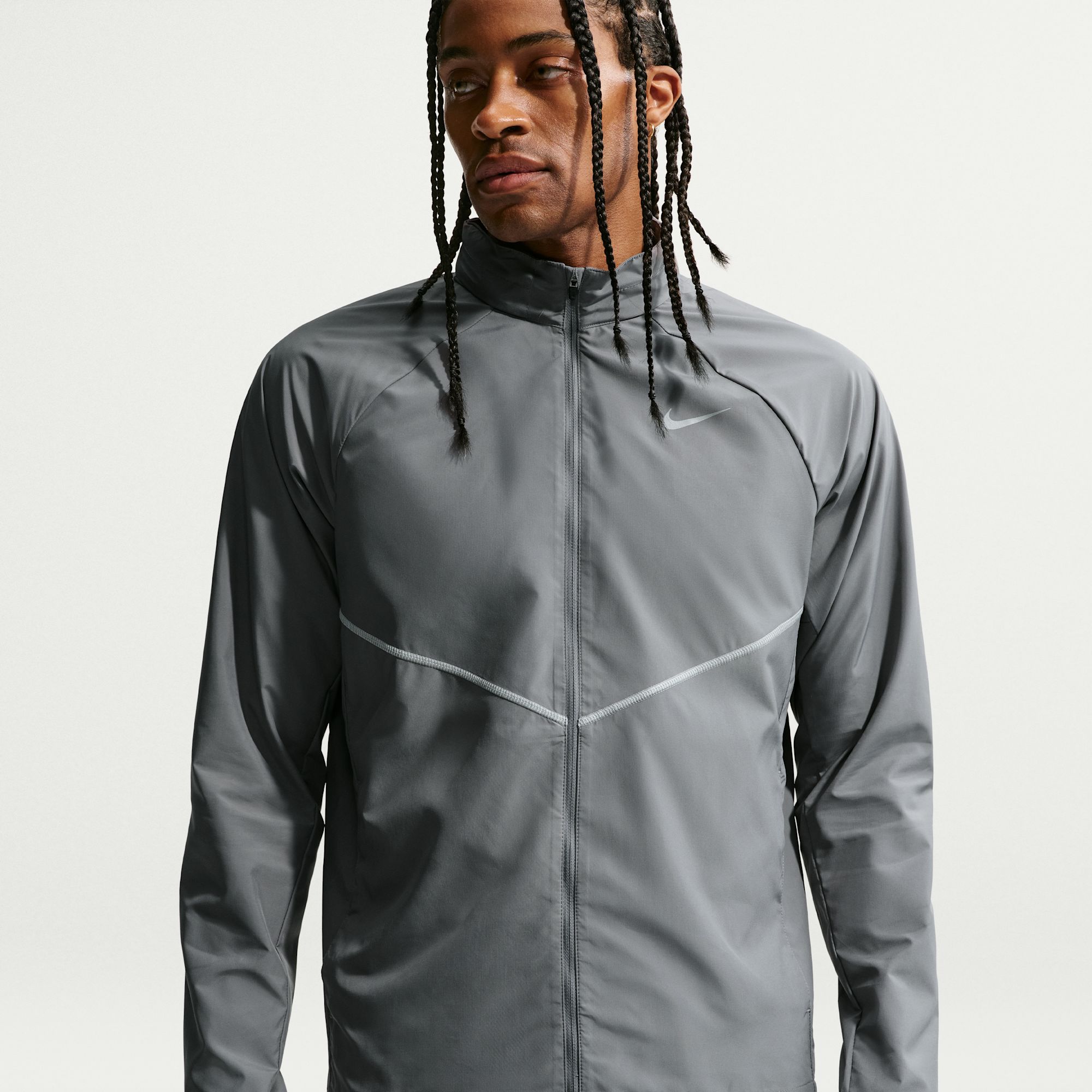 Nike Miler Chaqueta de correr con protección contra los rayos UV Repel para hombre