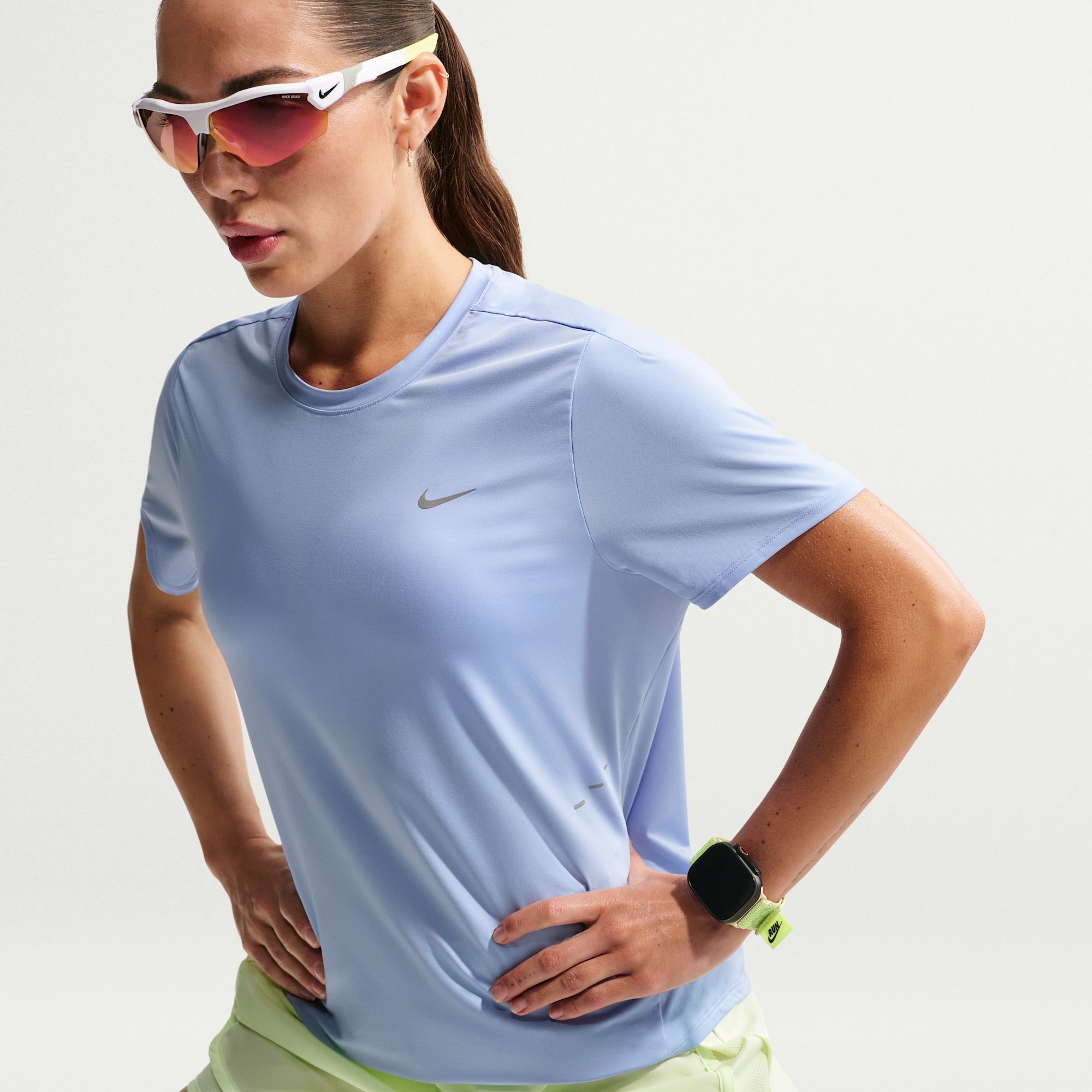 Nike Swift Polera de Correr de Manga Corta Dri-FIT para Mujer