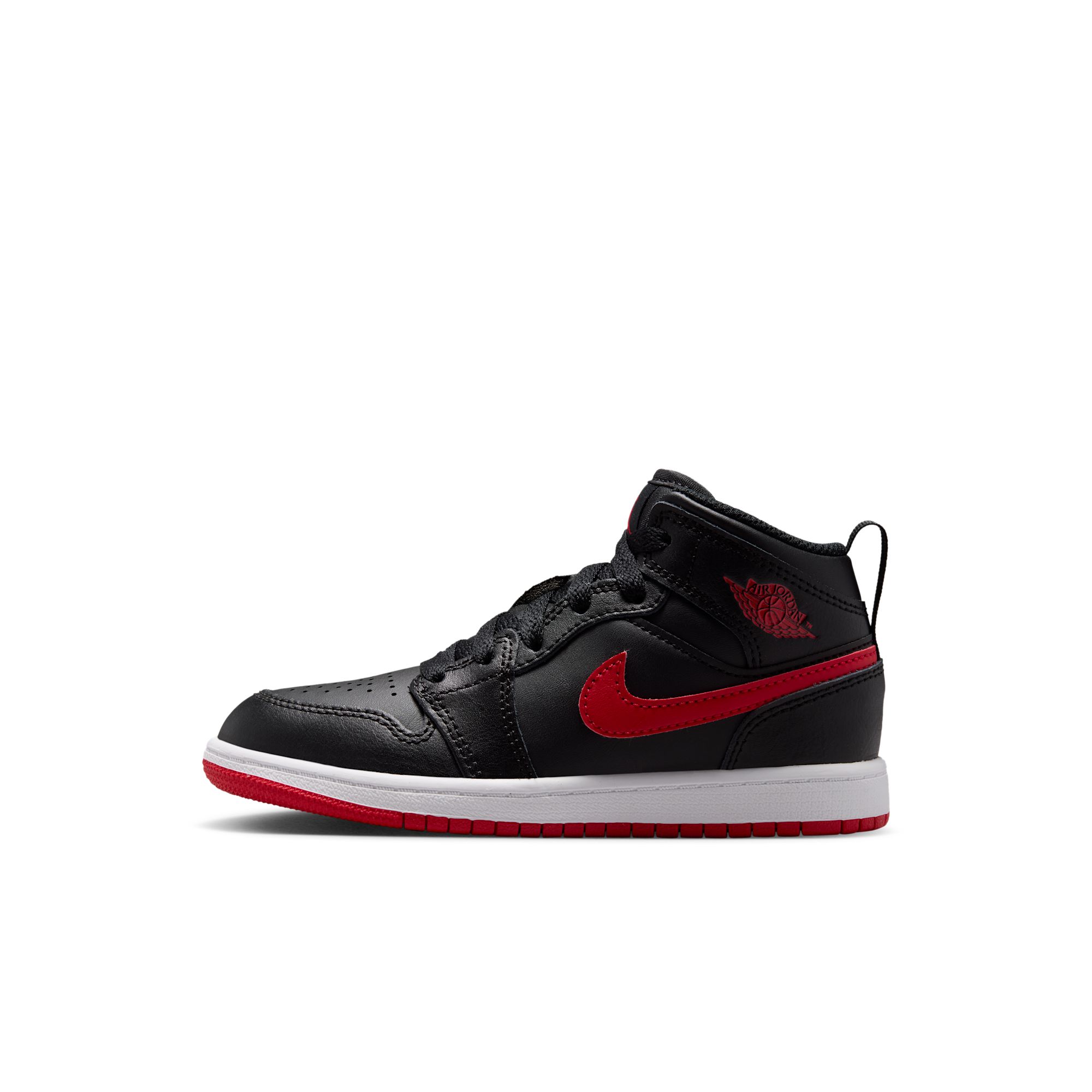 Jordan 1 Mid Zapatillas para niños de preescolar
