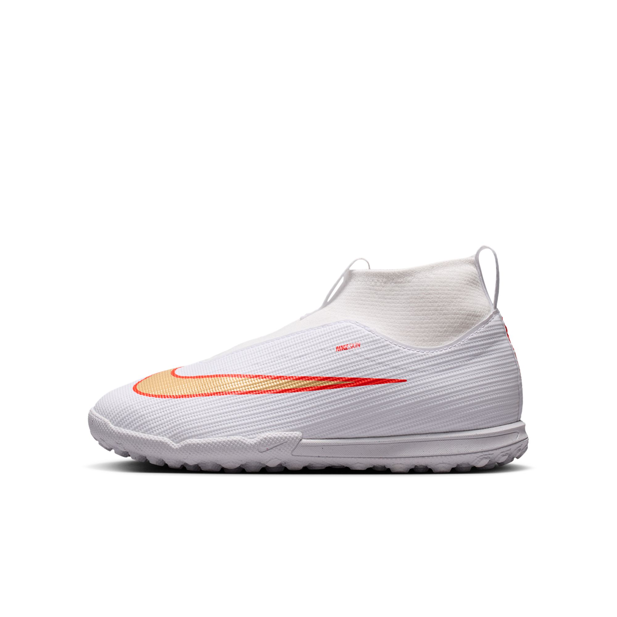 Nike Jr. Mercurial Superfly 11 Academy Zapatos de fútbol para pasto sintético (turf) de corte alto para niños grandes