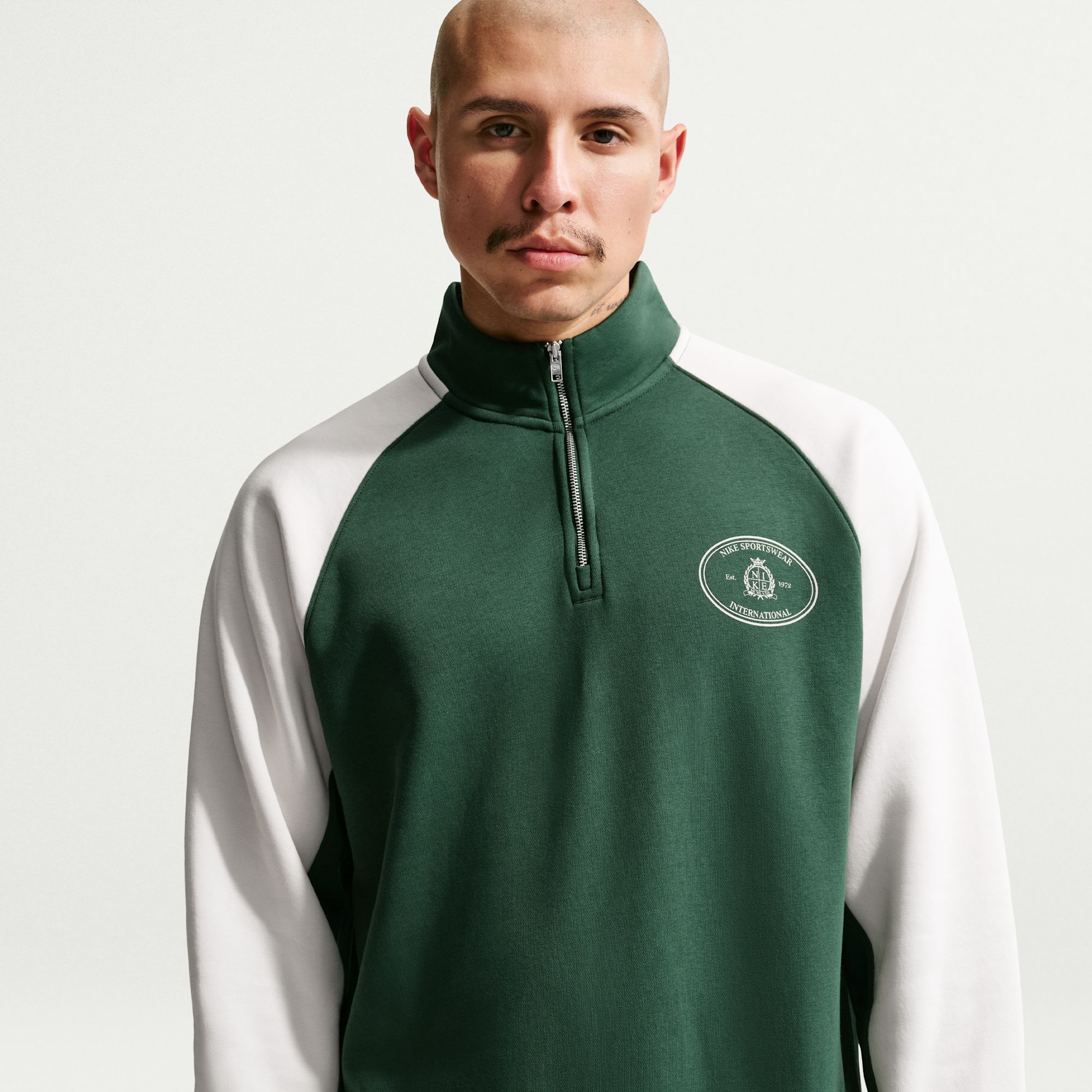 Nike Sportswear Club Polerón de tejido Fleece de medio cierre para hombre