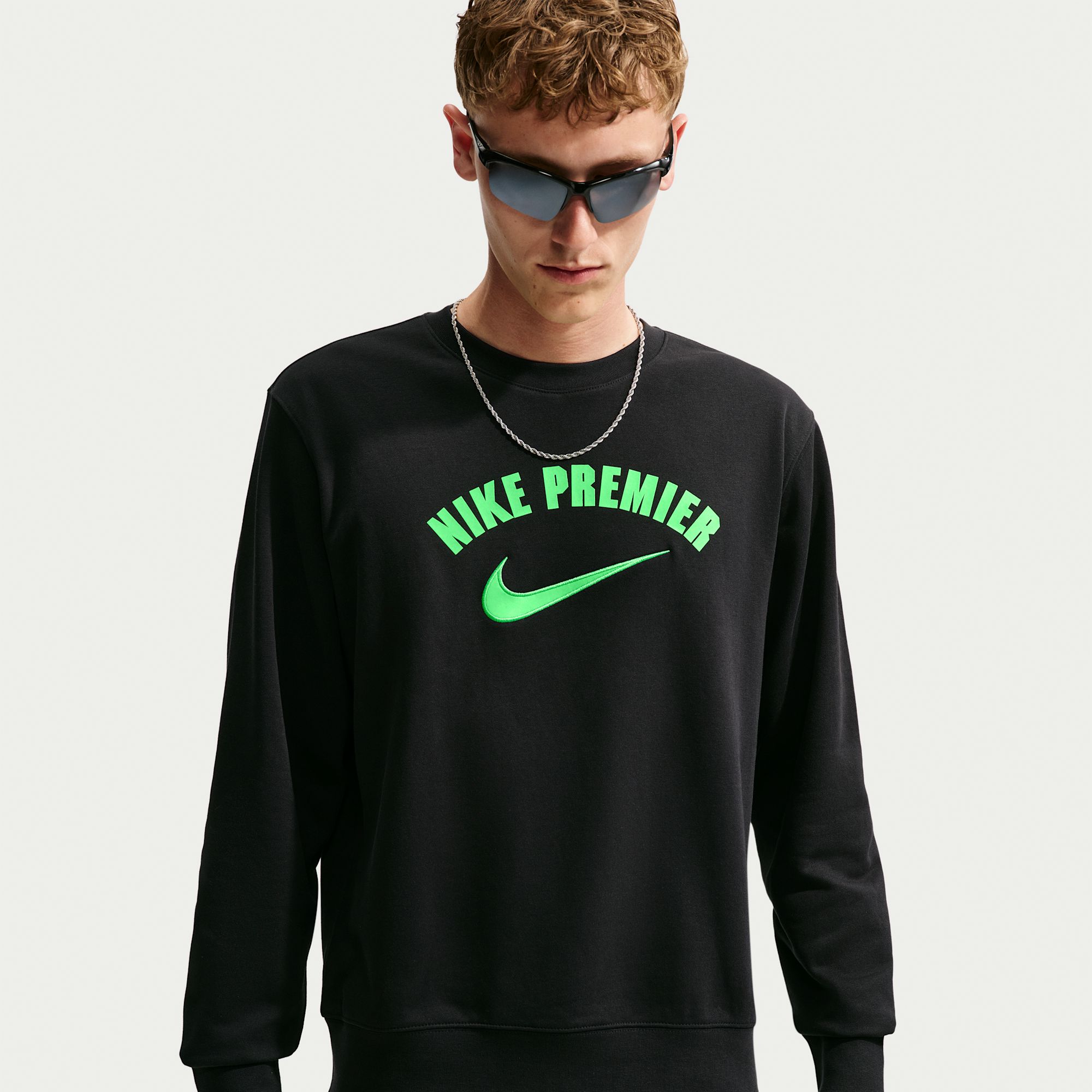 Nike Premier Polerón de Football de Cuello Redondo de Tejido Fleece Dri-FIT para Hombre