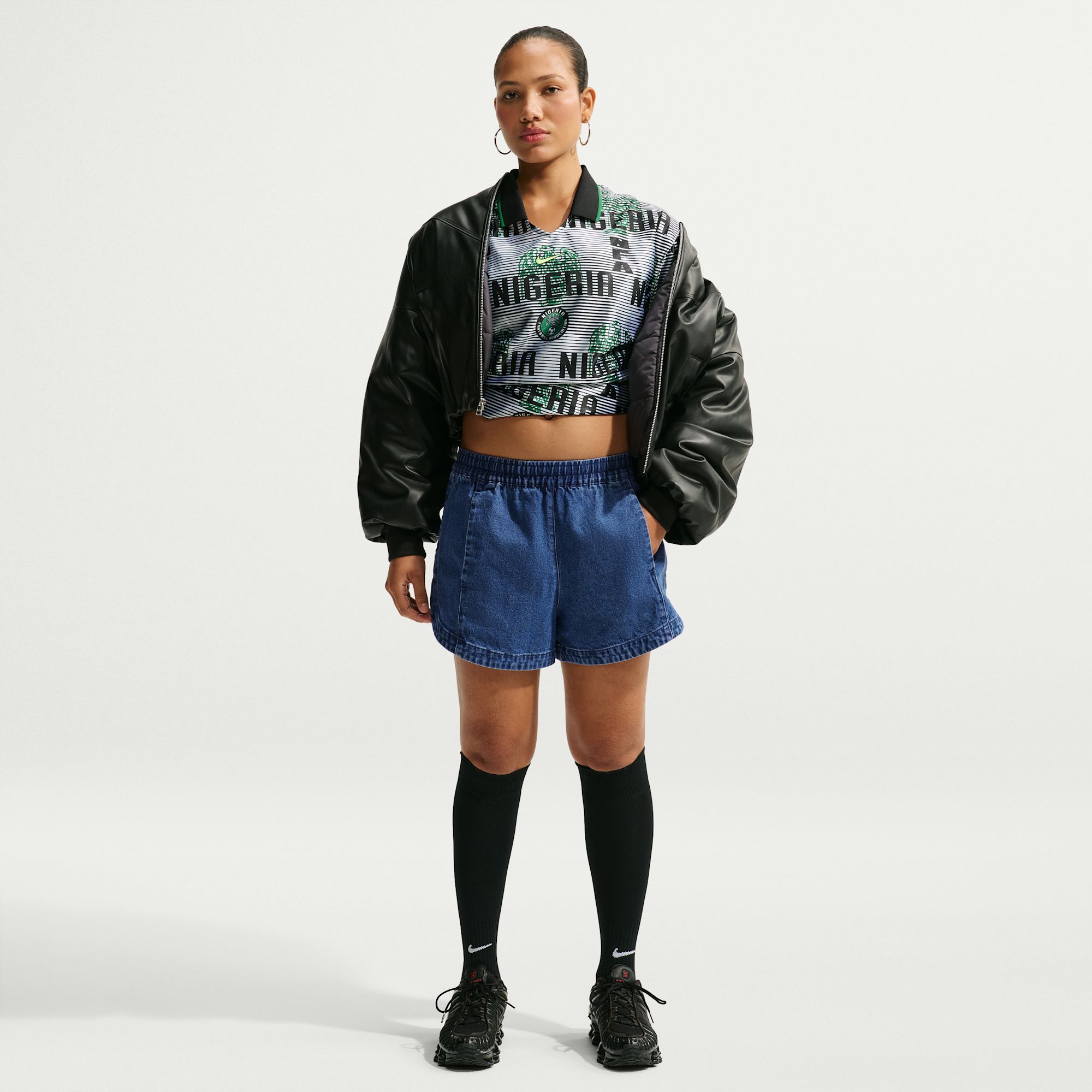 Nike Sportswear Tempo Short de denim de tiro medio para mujer