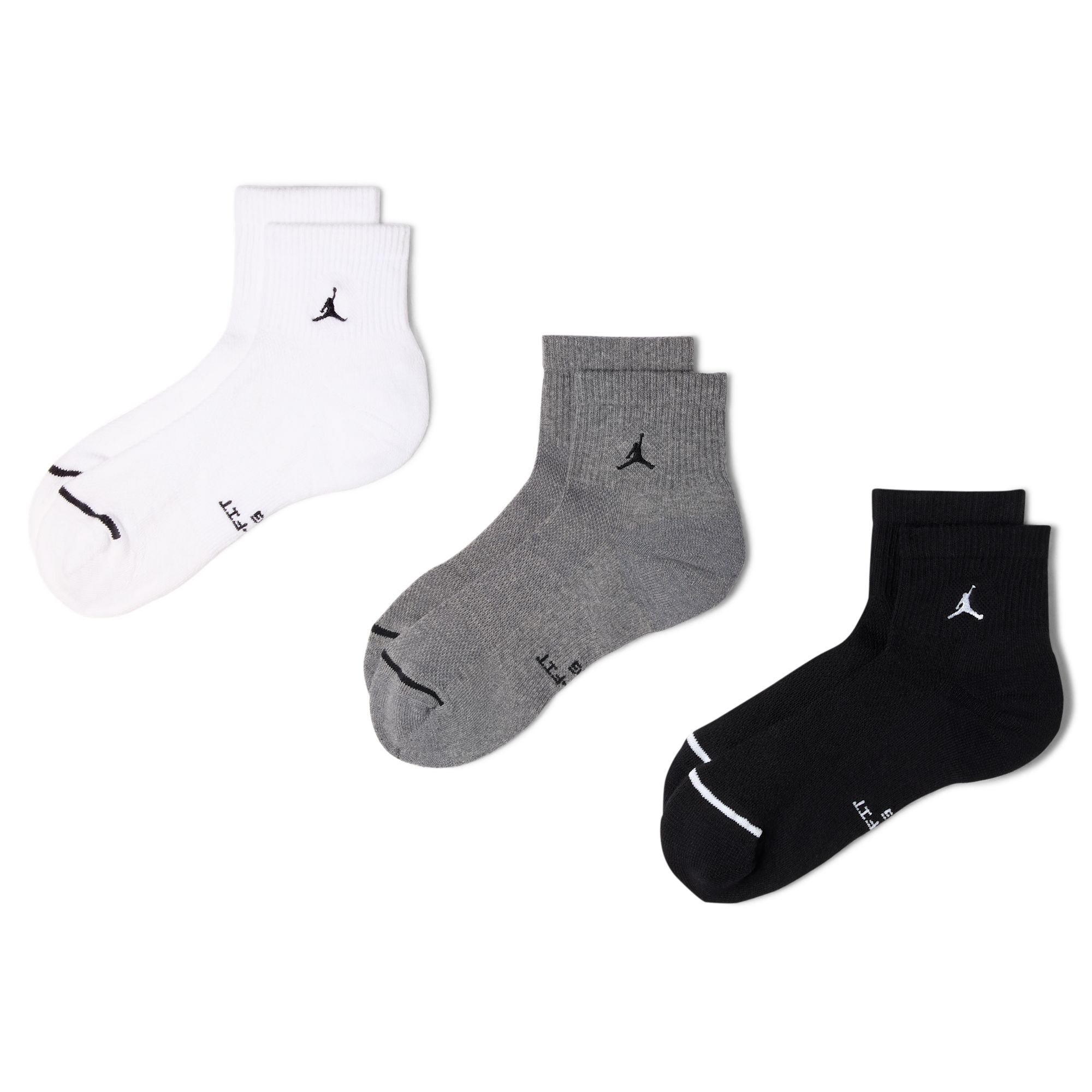Jordan Everyday Elevated Calcetas al tobillo (3 pares)