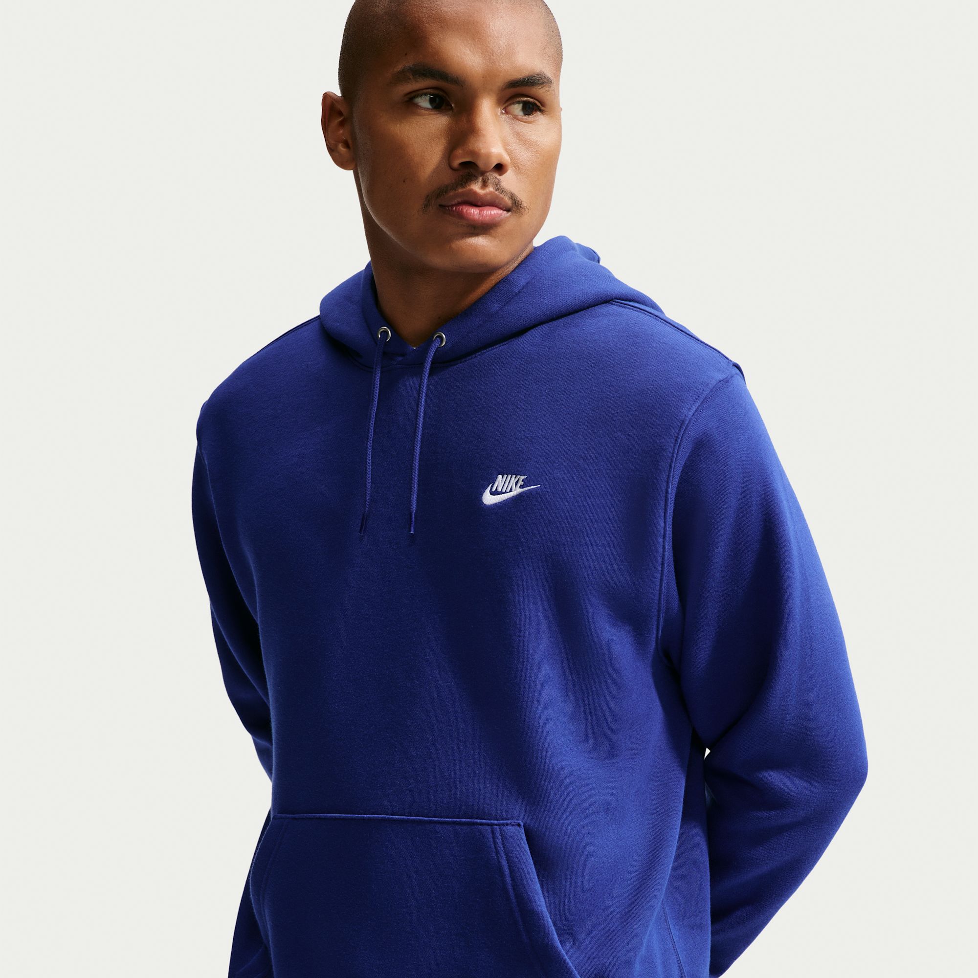 Nike Club Polerón con capucha sin cierre de tejido Fleece para hombre