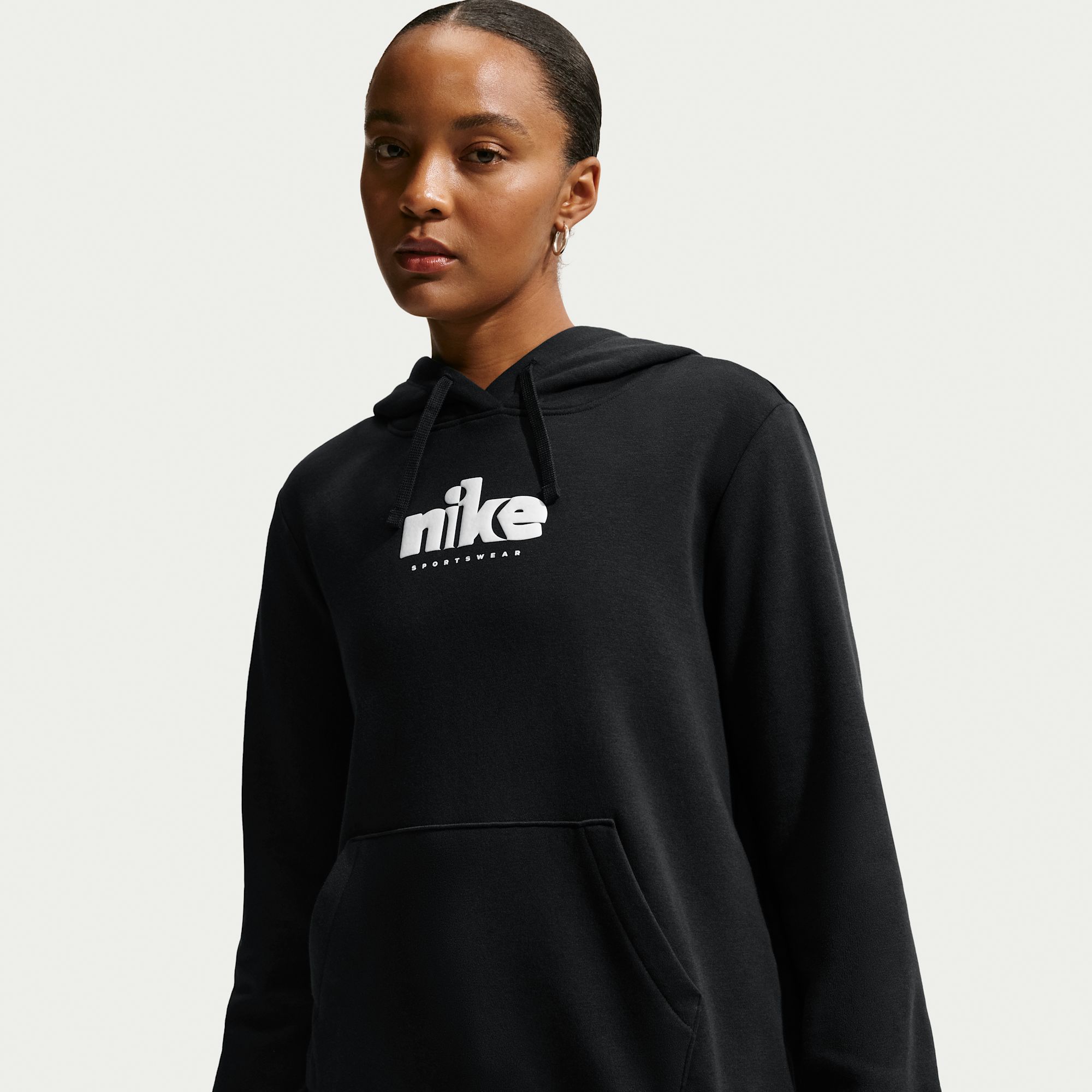 Nike Sportswear Club Fleece Polerón con gorro sin cierre con estampado para mujer