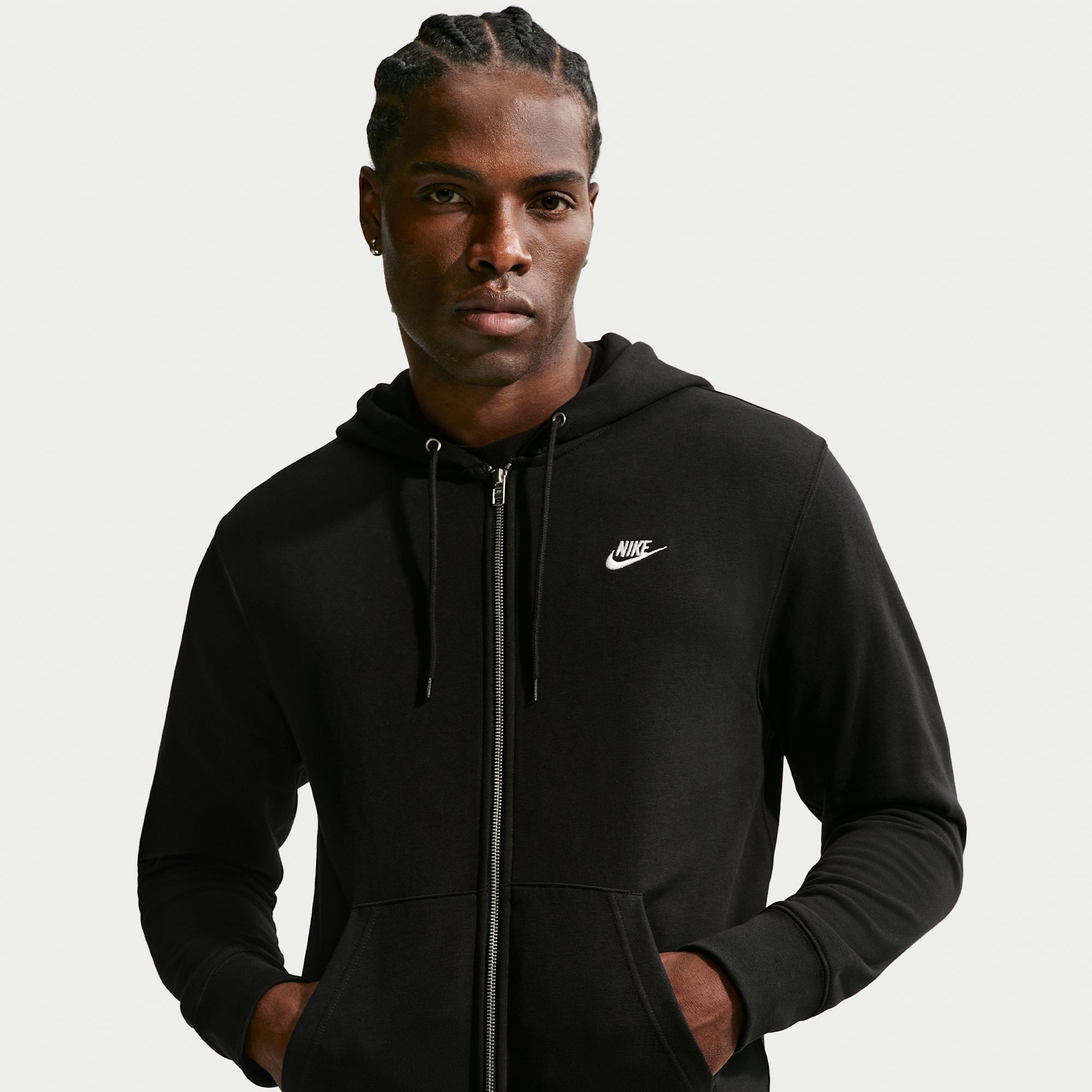 Nike Sportswear Club Polerón con gorro para hombre con cierre