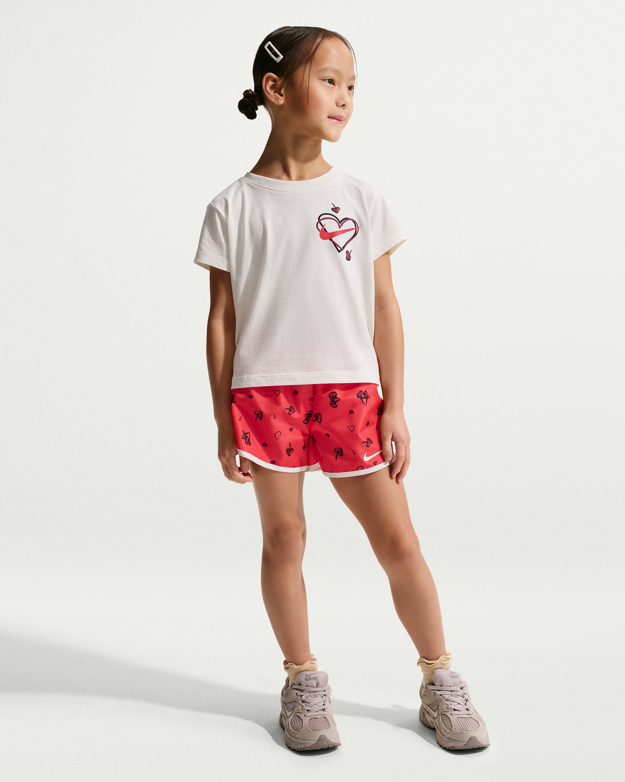 Nike Cherry Conjunto de dos piezas estampado para niñas talla pequeña