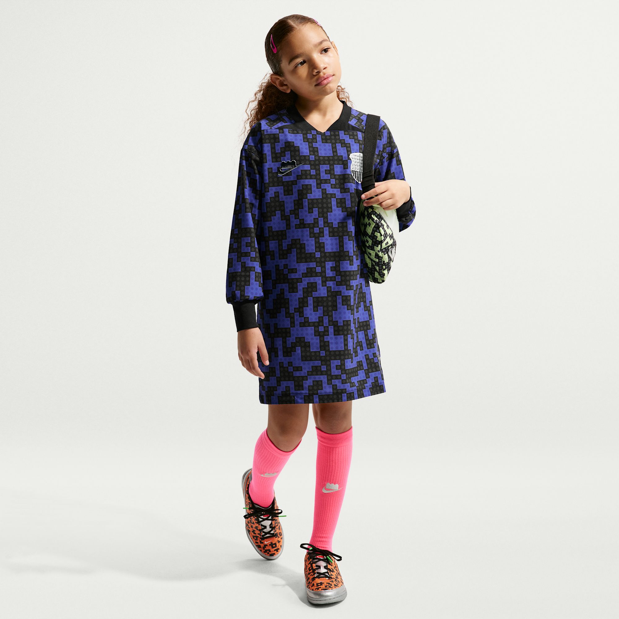 Nike x LEGO® Collection Vestido de tela de punto para niñas grandes