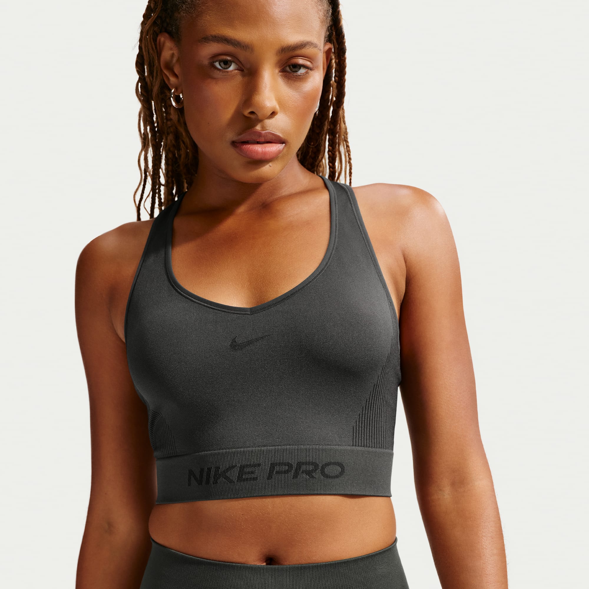 Nike Pro Seamless Polera sin mangas Dri-FIT corta para mujer