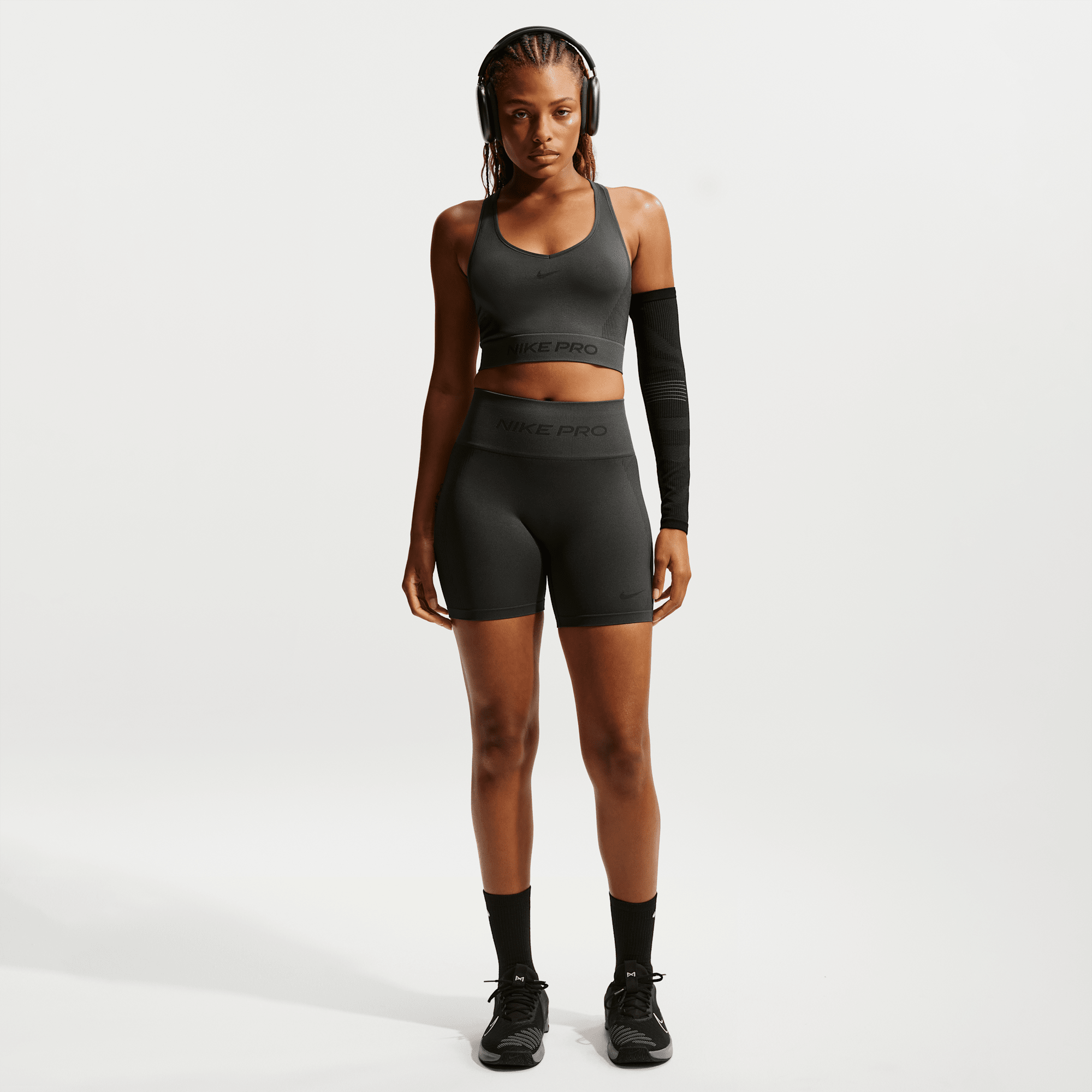 Nike Pro Seamless Biker shorts de tiro alto Dri-FIT para mujer (5”)