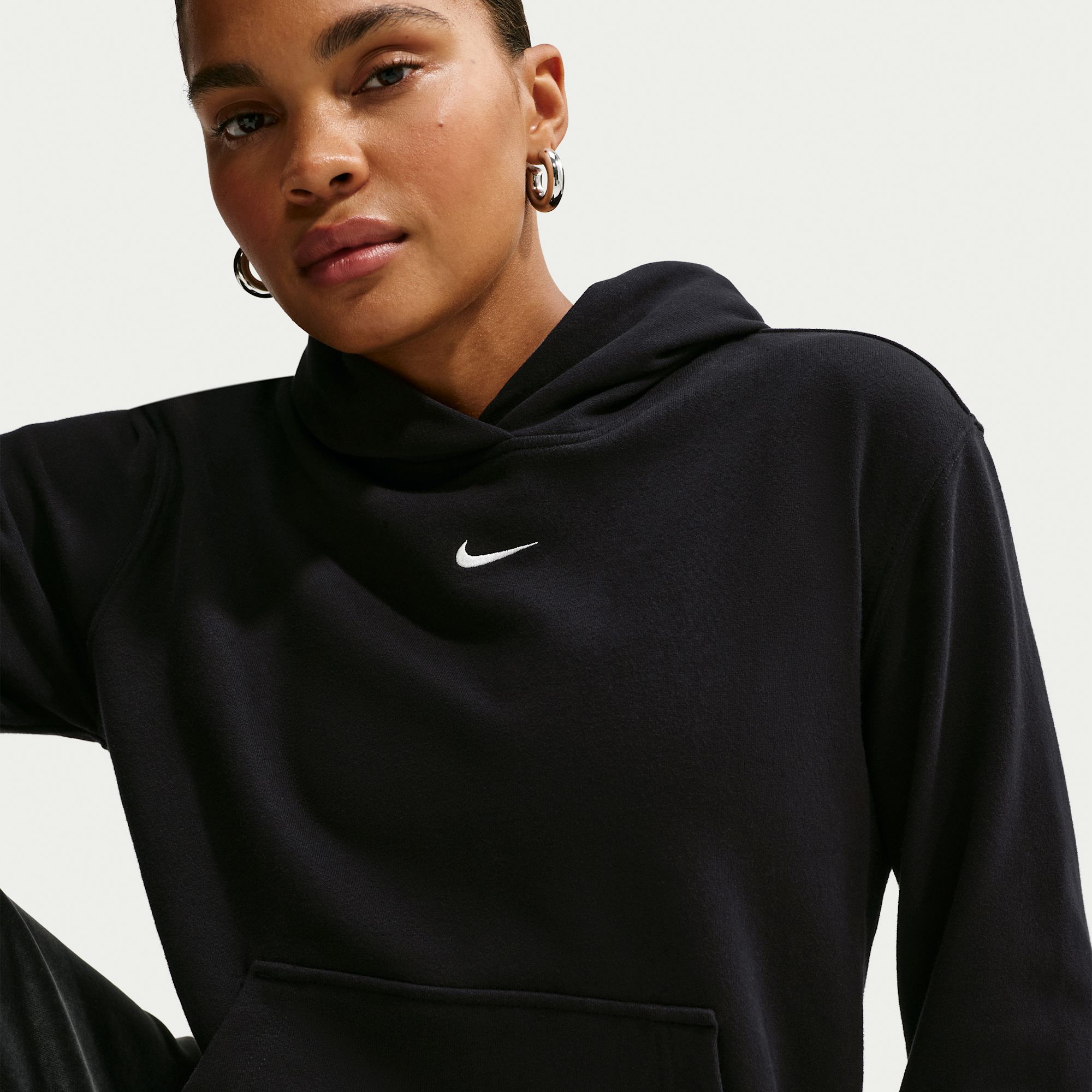 Nike Studio Fleece Lightweight Polerón con gorro sin cierre para mujer