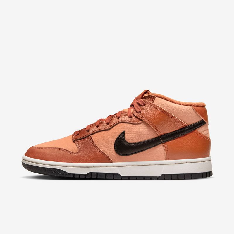 Nike dunk on sale mid naranja