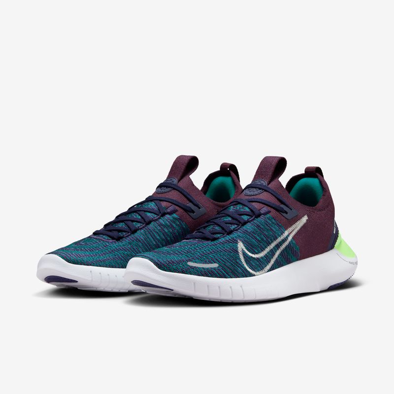 Nike free rn best sale flyknit hombre purpura