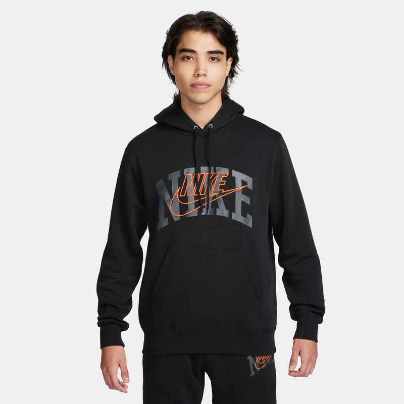 Poleron nike negro sin cierre sale